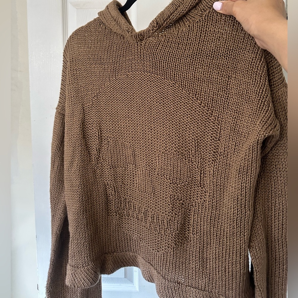 Vintage knit skull hoodie